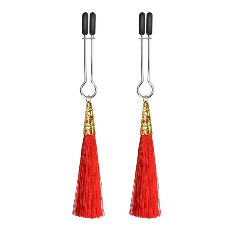 LoveToy Pinces à tétons Glamour  rouges